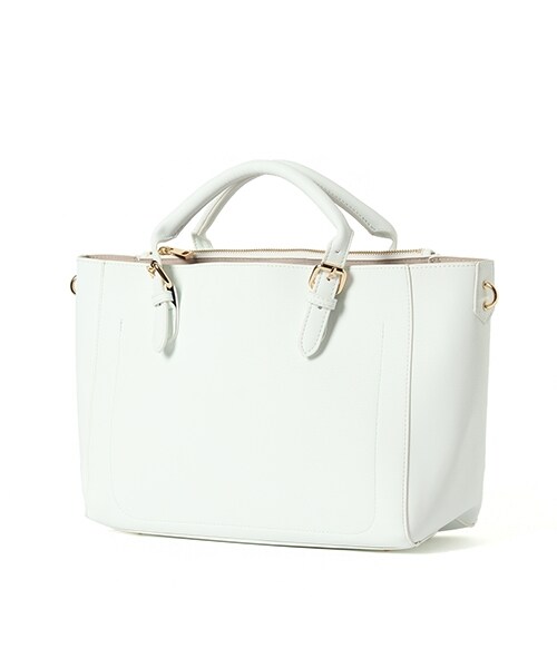 Andemiu（アンデミュウ）の「ベルトハンドル２ＷＡＹトート（バッグ・ホワイト/ブラック/ベージュ/イエロー/ブルー）」の10枚目の写真