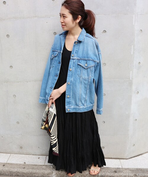 IENA(イエナ)の「《予約》MARIHA ソウゲンノニジノドレス ショートスリーブ(無地)◆(ワンピース/ドレス・ブラック/フリー/在庫あり)」の17枚目の写真