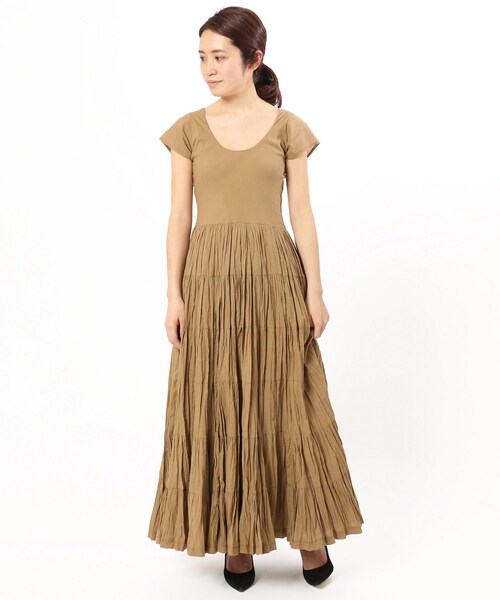 IENA(イエナ)の「《予約》MARIHA ソウゲンノニジノドレス ショートスリーブ(無地)◆(ワンピース/ドレス・ブラック/フリー/在庫あり)」の14枚目の写真