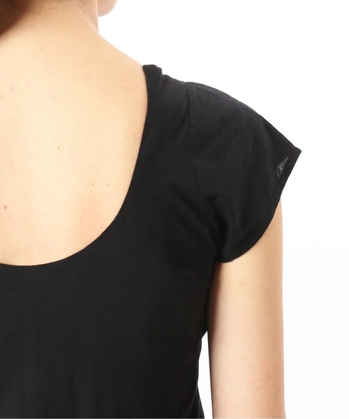 IENA(イエナ)の「《予約》MARIHA ソウゲンノニジノドレス ショートスリーブ(無地)◆(ワンピース/ドレス・ブラック/フリー/在庫あり)」の8枚目の写真