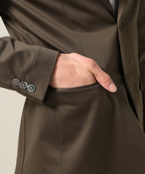 【新品未使用】エディフィス EDIFICE T400 コンパクトカルゼ2ボタンジャケット【定価14，000円】サイズ44 ネイビー色  EDIFICE（エディフィス）の「T400 コンパクトカルゼ 2Bジャケット