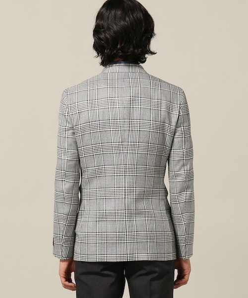 EDIFICE ロロピアーナジャケット グレー エディフィス EDIFICE（エディフィス）の「LoroPiana/グレンチェックジャケット