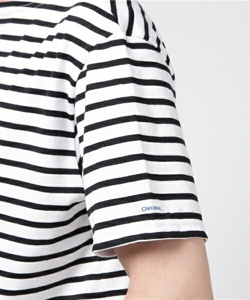 ORCIVAL（オーシバル）の「ORCIVAL REGULAR　ボーダーバスクシャツ（Tシャツ/カットソー・メンズ・ブラック/グレー/ベージュ/ブルー/ネイビー/レッド・3/4/5）」の10枚目の写真