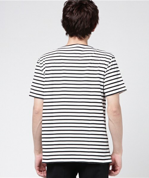 ORCIVAL（オーシバル）の「ORCIVAL REGULAR　ボーダーバスクシャツ（Tシャツ/カットソー・メンズ・ブラック/グレー/ベージュ/ブルー/ネイビー/レッド・3/4/5）」の8枚目の写真