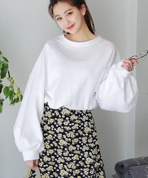 DHOLIC | パフスリーブオーバーサイズTシャツ(Tシャツ/カットソー)