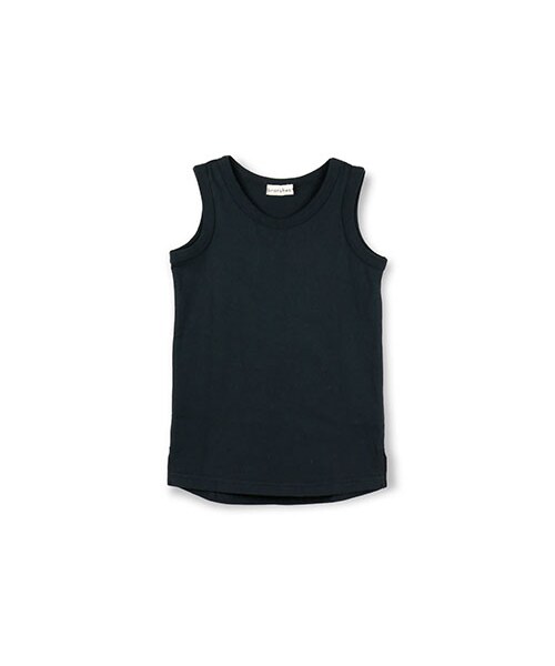 BRANSHES（ブランシェス）の「シンプルロングタンクトップ（タンクトップ・キッズ・オフホワイト/ブラック・90～150）」の2枚目の写真