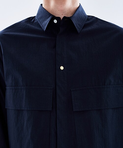 CULLNI（クルニ）の「ミリタリーポケットシャツ（その他・メンズ・NVY/BLK・1/2）」の7枚目の写真