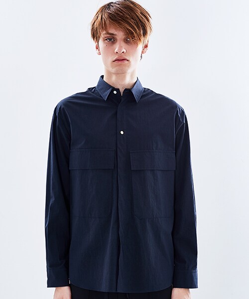 CULLNI（クルニ）の「ミリタリーポケットシャツ（その他・メンズ・NVY/BLK・1/2）」の4枚目の写真