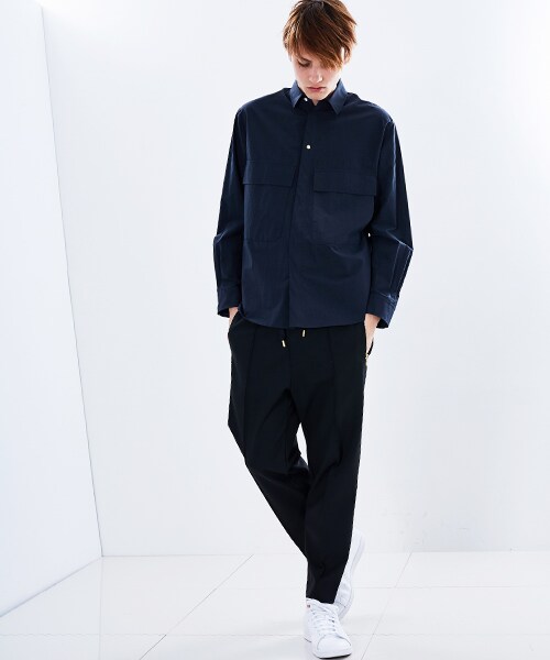 CULLNI（クルニ）の「ミリタリーポケットシャツ（その他・メンズ・NVY/BLK・1/2）」の3枚目の写真