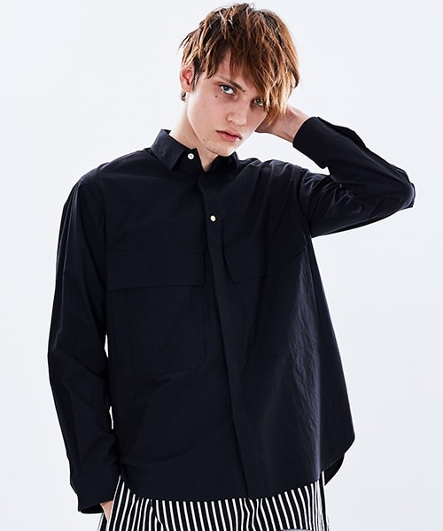 CULLNI（クルニ）の「ミリタリーポケットシャツ（その他・メンズ・NVY/BLK・1/2）」の10枚目の写真