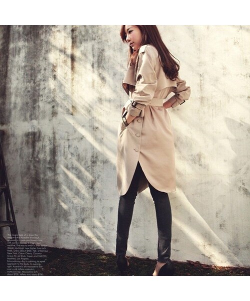 no brand（ノーブランド）の「B078 Cool Design Trench Coat（トレンチ 