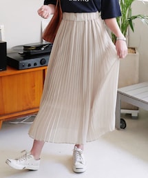 DHOLIC | ウエストストレッチロングプリーツスカート(スカート)