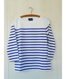 Le Minor | Le minor Border cut & sew(BLANC/ROY)(Tシャツ/カットソー)