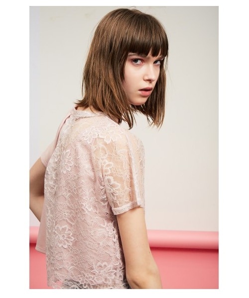 FURFUR（ファーファー）レースナンバーTシャツ FURFUR（ファーファー）の「レースコンビTシャツ（Tシャツ