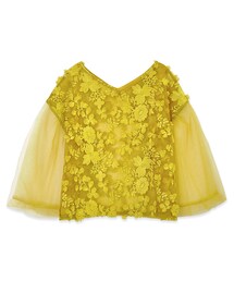 flower | honey bee top～ﾊﾆｰﾋﾞｰﾄｯﾌﾟ(Tシャツ/カットソー)