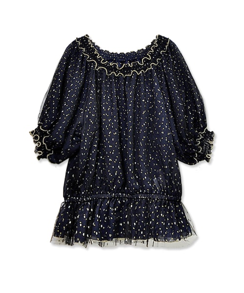 flower（フラワー）の「shining star top～ｼｬｲﾆﾝｸﾞｽﾀｰﾄｯﾌﾟ（シャツ/ブラウス・レディース・ivory/navy・FREE）」の2枚目の写真
