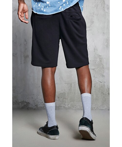 FOREVER 21（フォーエバー トゥエンティーワン）の「[MEN]フレンチテリーヘザーハーフパンツ（パンツ・メンズ・BLACK/WHITE・XS/S/M/L/XL）」の3枚目の写真