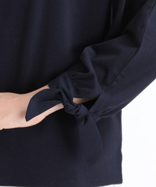 studio CLIP(スタディオクリップ)の「袖シフォンリボンプルオーバー(トップス・オフホワイト/レッド/ネイビー)」の9枚目の写真