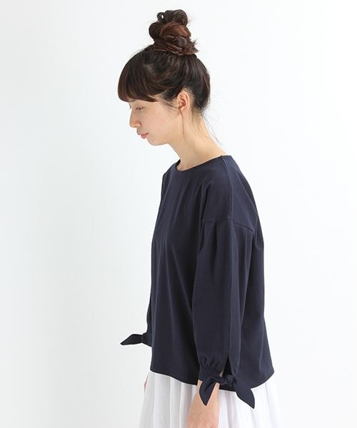 studio CLIP(スタディオクリップ)の「袖シフォンリボンプルオーバー(トップス・オフホワイト/レッド/ネイビー)」の6枚目の写真