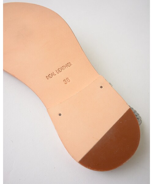 45R(フォーティファイブアール)の「レザー編みサンダル(シューズ・シロ/チャ/コゲチャ・1-36/2-37/3-38)」の8枚目の写真