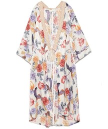 LILY BROWN（リリーブラウン）の「和柄着物風ガウン（）」 - WEAR