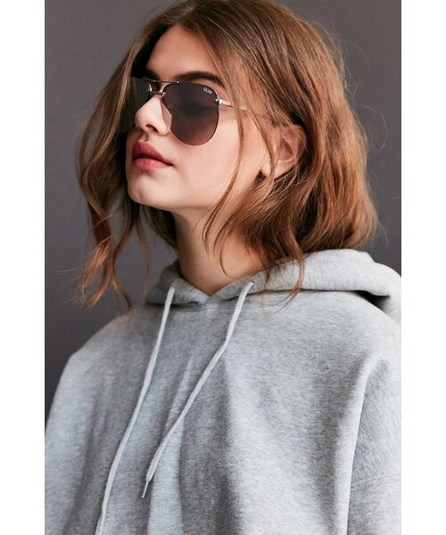 quay（キー）の「Quay The Playa Aviator Sunglasses（サングラス・レディース・Pink/Silver・ONE SIZE）」の9枚目の写真