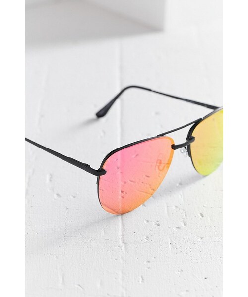 quay（キー）の「Quay The Playa Aviator Sunglasses（サングラス・レディース・Pink/Silver・ONE SIZE）」の10枚目の写真