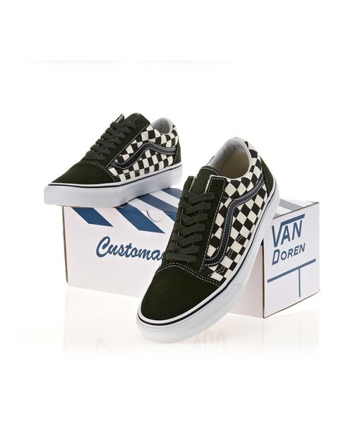 VANS(バンズ)の「VANS - OLD SKOOL 50th Aniversary (ブラック / グリーン)(スニーカー・メンズ・その他)」の6枚目の写真