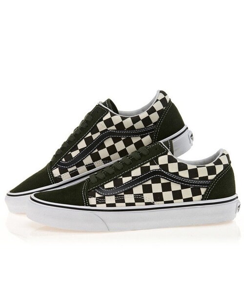 VANS(バンズ)の「VANS - OLD SKOOL 50th Aniversary (ブラック / グリーン)(スニーカー・メンズ・その他)」の1枚目の写真