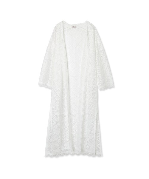 flower(フラワー)の「lace side gown ~レースサイドガウン(カーディガン/ボレロ・レディース・ivory/black・FREE)」の1枚目の写真