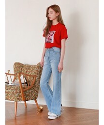 SeoulLife | [DLM] Triangle hign denim(デニムパンツ)