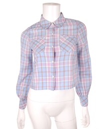 Bobon21 | ショート丈チェックシャツ(シャツ/ブラウス)