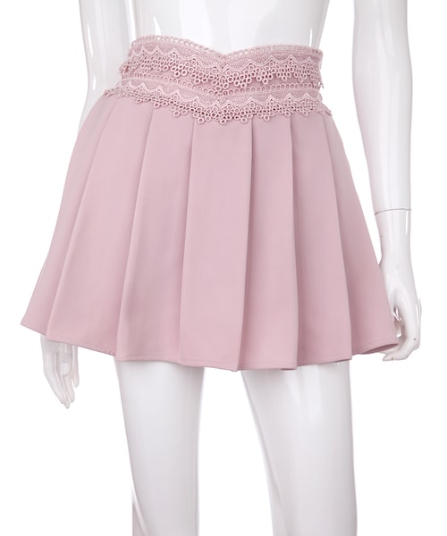 Bobon21（ボボンニジュウイチ）の「上品ガーリープリーツスカート（スカート・レディース・ブルー/ピンク/ネイビー・S/M/L）」の2枚目の写真