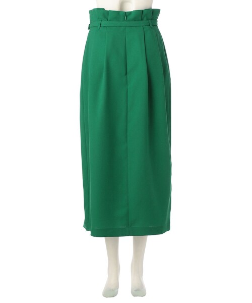 G.V.G.V.（ジーヴィージーヴィー）の「PLEATED MIDI SKIRT（スカート・レディース・BLACK/GREEN・34/36）」の4枚目の写真