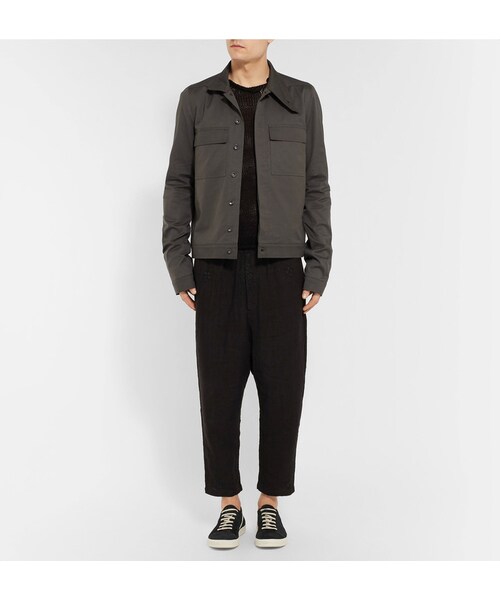 Rick Owens（リックオウエンス）の「Rick Owens Geothrasher Leather-Trimmed Suede Sneakers（スニーカー・メンズ・Black・EU40/EU41/EU42/EU43/EU44/EU45）」の7枚目の写真