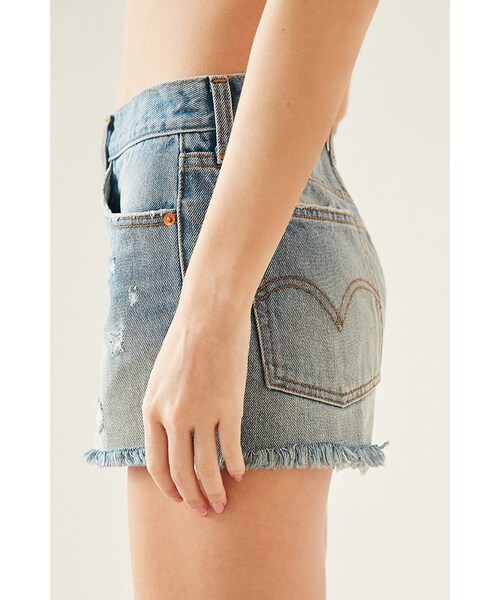Levi's（リーバイス）の「Levi's Levi's Frayed Wedgie Short（その他パンツ・レディース・Blue・24/25/26/27/28/29/30/32）」の5枚目の写真