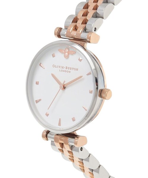 OLIVIA BURTON（オリビアバートン）の「Olivia burton **queen bee, silver and rose watch（アナログ腕時計・レディース・Silver・ONE）」の2枚目の写真
