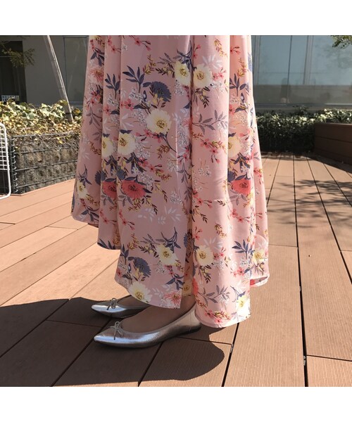 copine(コピン)の「大人気!ミント再入荷★花柄アシンメトリーロングスカート(4color)(スカート・レディース・その他)」の6枚目の写真