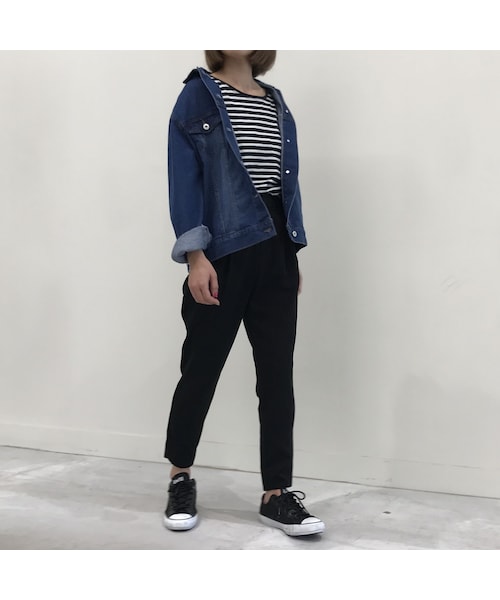 copine（コピン）の「★再入荷★クラシカルラインシンプルオーバーサイズGジャン(3color)（デニムジャケット・レディース・その他）」の7枚目の写真