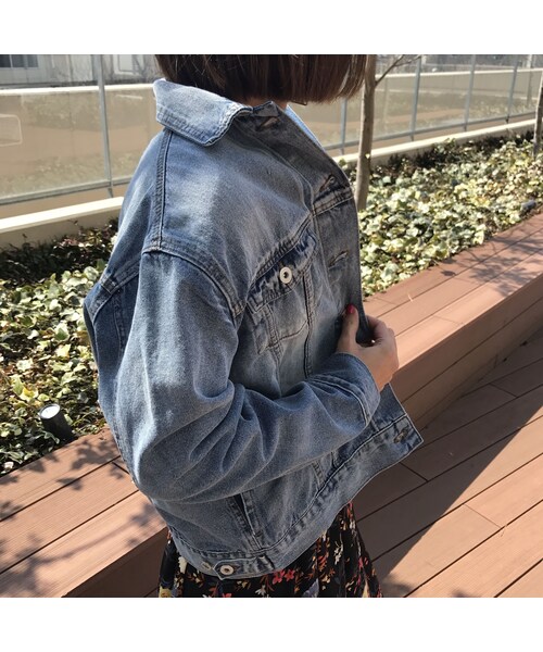 copine（コピン）の「★再入荷★クラシカルラインシンプルオーバーサイズGジャン(3color)（デニムジャケット・レディース・その他）」の12枚目の写真