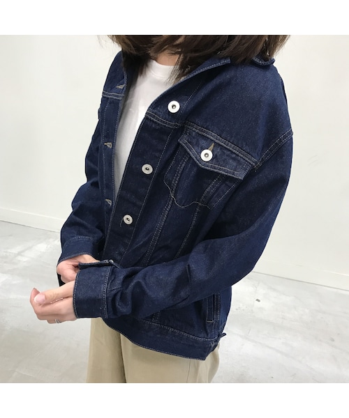 copine（コピン）の「★再入荷★クラシカルラインシンプルオーバーサイズGジャン(3color)（デニムジャケット・レディース・その他）」の3枚目の写真