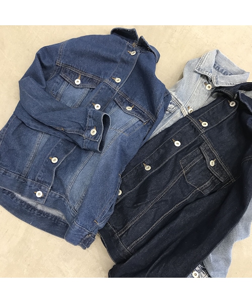 copine（コピン）の「★再入荷★クラシカルラインシンプルオーバーサイズGジャン(3color)（デニムジャケット・レディース・その他）」の14枚目の写真