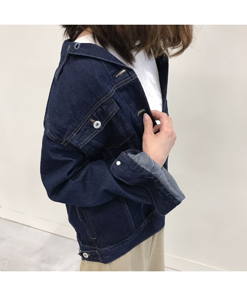 copine（コピン）の「★再入荷★クラシカルラインシンプルオーバーサイズGジャン(3color)（デニムジャケット・レディース・その他）」の4枚目の写真