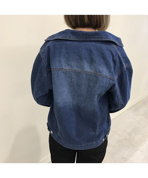 copine（コピン）の「★再入荷★クラシカルラインシンプルオーバーサイズGジャン(3color)（デニムジャケット・レディース・その他）」の8枚目の写真