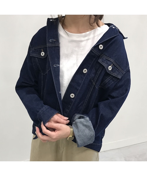 copine（コピン）の「★再入荷★クラシカルラインシンプルオーバーサイズGジャン(3color)（デニムジャケット・レディース・その他）」の5枚目の写真