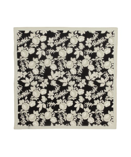 MURUA（ムルーア）の「【2017年春新作】VINTAGE FLOWERスカーフ（その他・レディース・ホワイト/ブラック・F）」の8枚目の写真