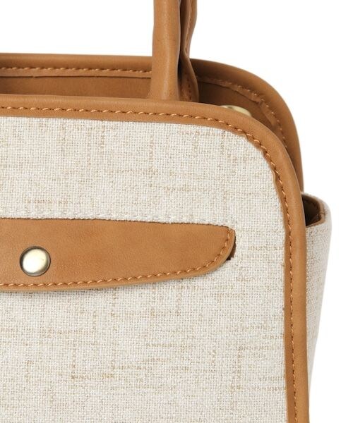 studio CLIP（スタディオクリップ）の「2WAY生地コンビショルダーバッグ（バッグ・ブラック/キャメル）」の8枚目の写真