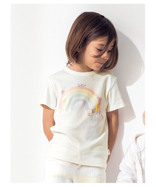 gelato pique Kids＆Baby（ジェラートピケ ベイビーアンドキッズ）の「レインボーワンポイント kids Tシャツ（その他）」