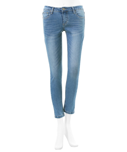 GRL(グレイル)の「スーパーストレッチスキニーデニム(デニムパンツ・レディース・ライトブルー/インディゴ/ブルー・XS)」の1枚目の写真