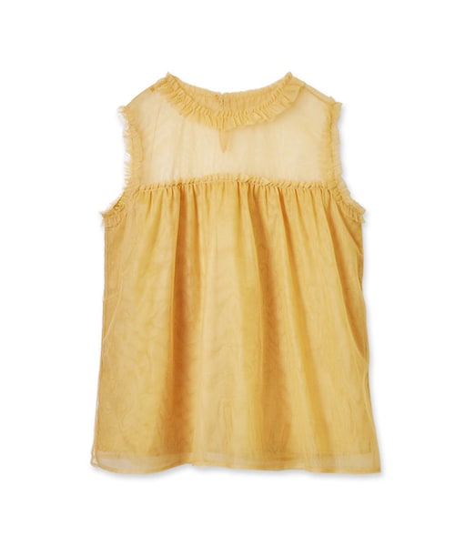 flower(フラワー)の「bitter frill blouse~ビターフリルブラウス(シャツ/ブラウス・レディース・yellow/navy・FREE)」の1枚目の写真